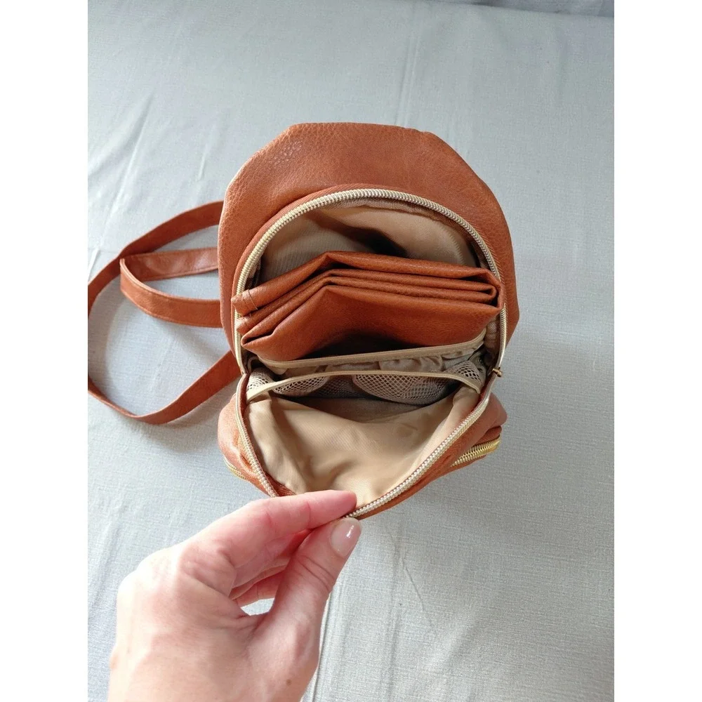 Purple Finch Mini Sling Crossbody Diaper Bag Backpack Pacifier Case Changing Pad
